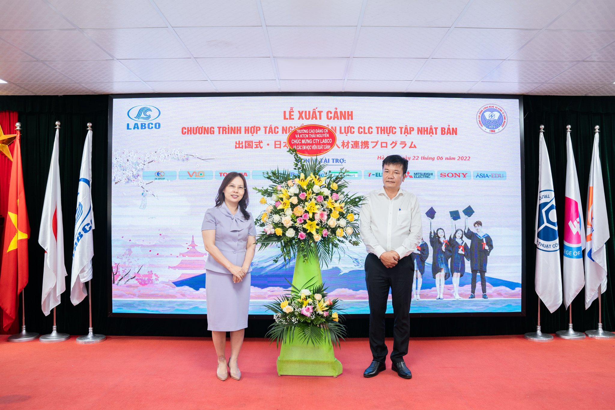 LỄ XUẤT CẢNH THỰC TẬP SINH TẠI NHẬT BẢN