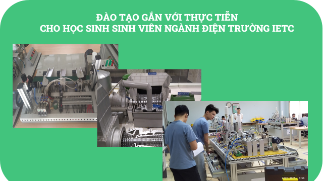 Đào tạo gắn liền với thực tiễn cho sinh viên ngành điện trường IETC