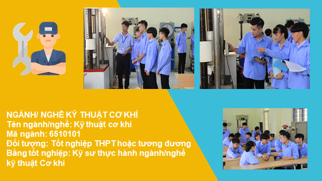 NGÀNH/ NGHỀ CÔNG NGHỆ KỸ THUẬT CƠ KHÍ TẠI TRƯỜNG IETC