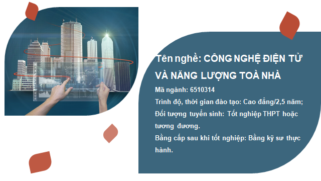 NGHỀ CÔNG NGHỆ ĐIỆN TỬ VÀ NĂNG LƯỢNG TÒA NHÀ TẠI TRƯỜNG IETC