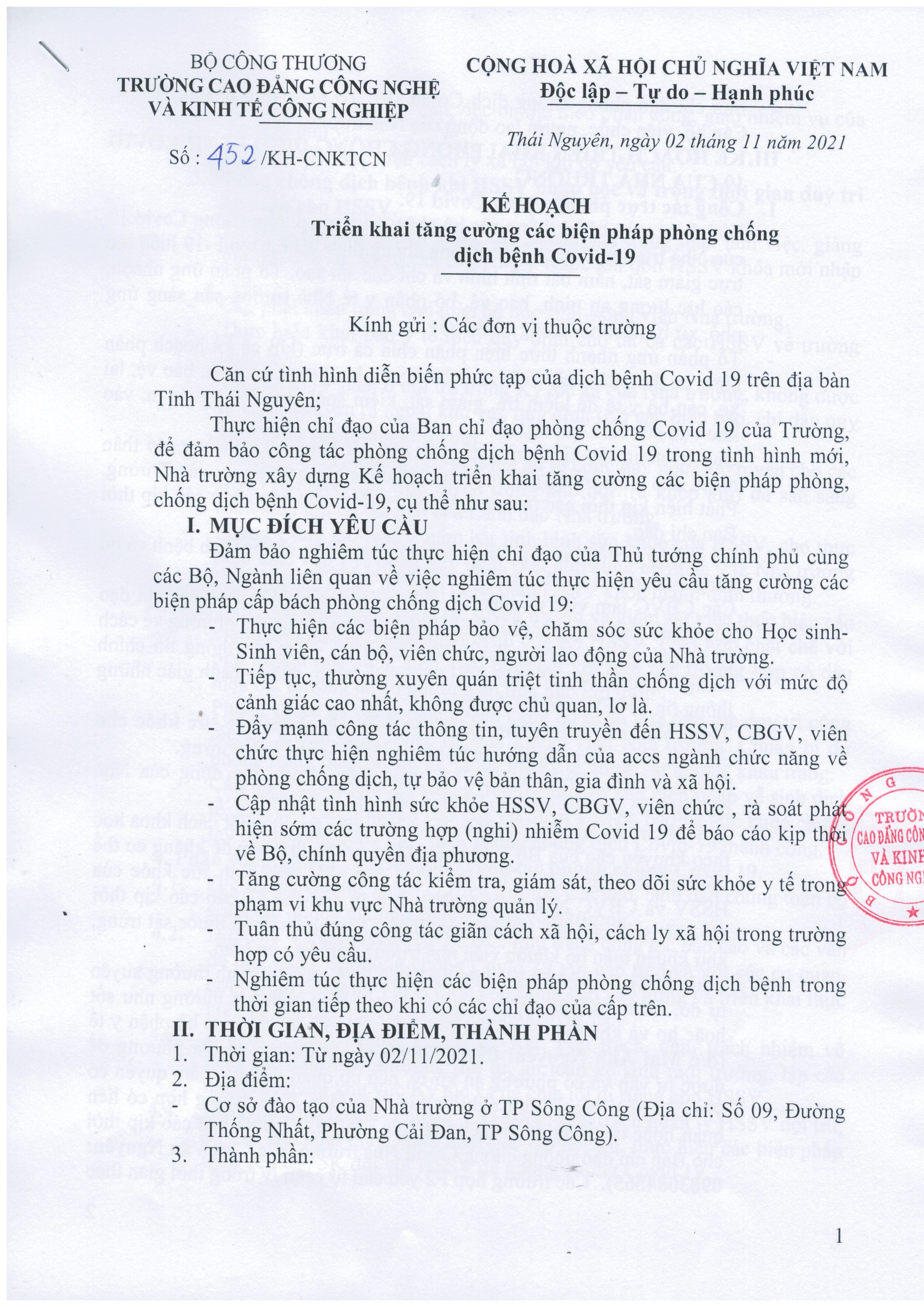 IETC TRIỂN KHAI KẾ HOẠCH TĂNG CƯỜNG CÁC BIỆN PHÁP PHÒNG CHỐNG DỊCH BỆNH COVID 19